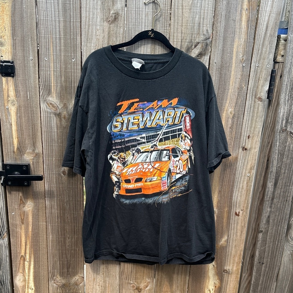 Chase Authentics Racing Black T-Shirt Size Large